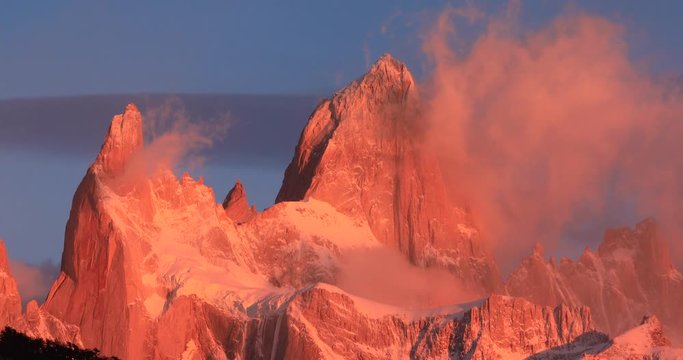 Mount Fitz Roy at dawn. Argentina, Patagonia.