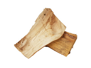 woods for fireplace chopped isolated
