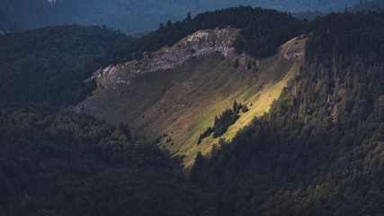 aerial view of mountains
