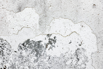 Texture of a concrete wall with cracks and scratches which can be used as a background