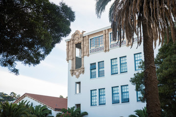 Historic Mission High School in Mission Dolores area in San Francisco. 
