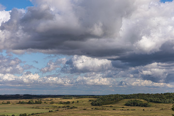 blue sky with clouds