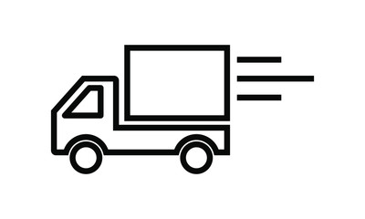 delivery, fast truck icon vector