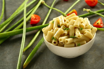 Bowl of delicious homemade pasta