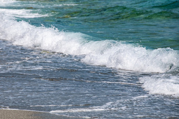 waves on the beach