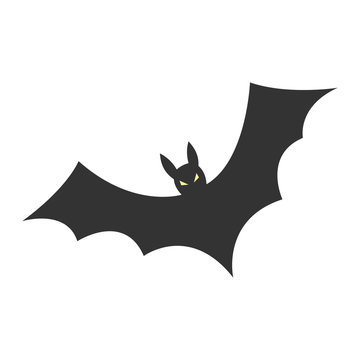 Cartoon Simple Bat Vector Illustration