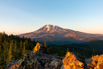 Sunset at Mount Adams, Washington