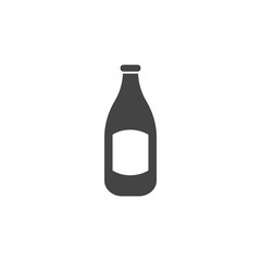 Milk bottle icon isolated design graphic vector