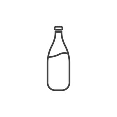 Milk bottle icon isolated design graphic vector