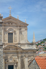 Fototapeta premium Red rooftops of town Dubrovnik on June 18, 2019.