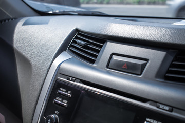 Fototapeta premium Close up air conditioner in the car Helps to cool down inside the car.