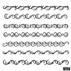 Set of curls and scrolls ornament for design