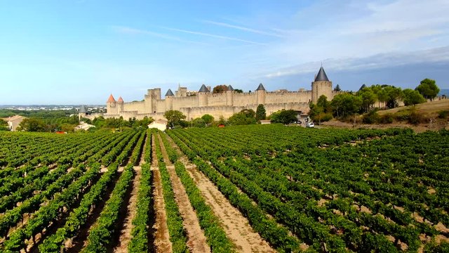 Cit&eacute; de Carcassonne vue par drone
