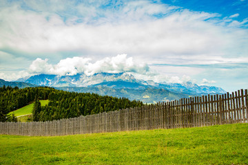 Mountain panorama from the Alps in East Tyrol