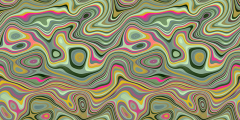Abstract psychedelic decorative background. Seamless colorful pattern.