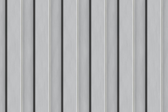 Corrugated metal panel. Seamless pattern. 3D Rendering illustration.