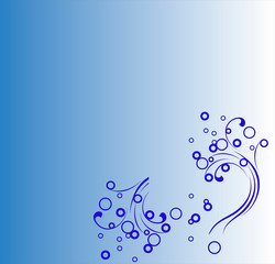 Blue Random Dots Background, Creative Design Templates