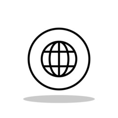Global icon set in trendy flat style. Internet / Network / Global technology symbol for your web site design, logo, app, UI Vector EPS 10. 