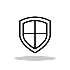 Security icon in flat style. Shield security symbol for your web site design, logo, app, UI Vector EPS 10.