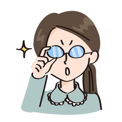 頭の良さそうな女子のアイコン