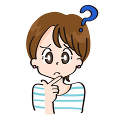 疑問を持つ女子のアイコン