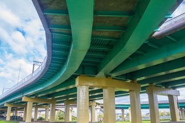 Viaduct Bridge junction auto highway