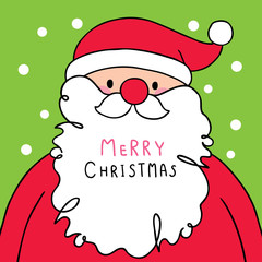Cartoon cute Christmas Santa claus desigh vector