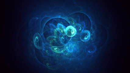 Fractal 3D rendering abstract light surreal background