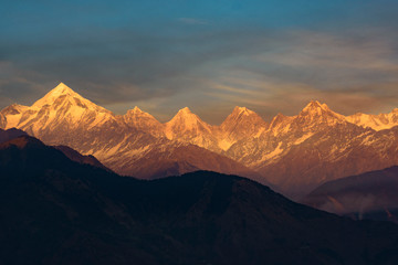 Fototapeta na wymiar Panchachuli peaks Munsiyari Pithoragarh