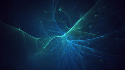Fractal 3D rendering abstract light surreal background