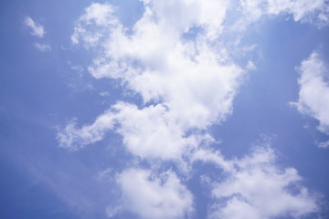 blue sky with white clouds