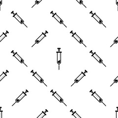 Syringe Icon Seamless Pattern