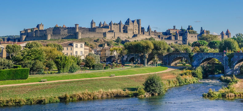 Panoramic view of Carcassone
