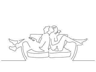 Friends line drawing, vector illustration design. Friends collection.