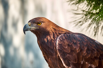 Golden Eagle Portrait. Wild animal.