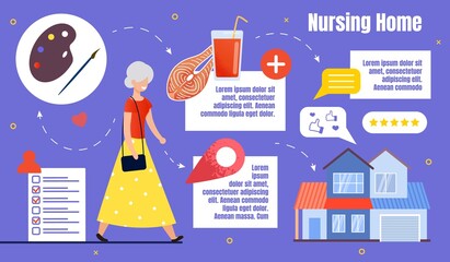 Flyer Infographic it is Written, Nursing Home.