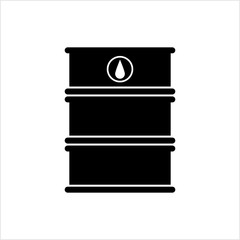 Oil Barrel Icon, Oil Drum