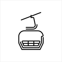 Ski Lift Icon, Aerial Lift Icon