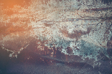 close up texture of old grunge rust wall background