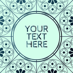 Floral Medieval Pattern Invite Template