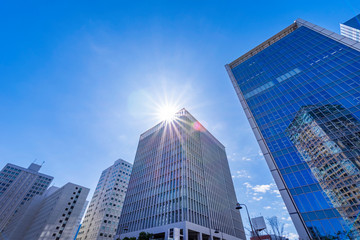 Plakat 大崎のオフィスビル街の風景