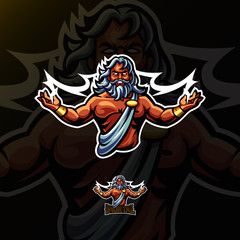 Fototapeta na wymiar warlock logo mascot design
