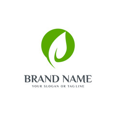 design vector leaf template that is good for a variety of businesses