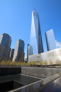 New York, 9/11 Memorial and One World Trade Center