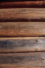 Fototapeta na wymiar Dark old wooden texture, brown wall, fence, floor