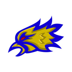 Eagle mascot illustration vector sport design template