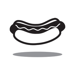 Hot dog icon vector design template