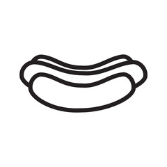Hot dog icon vector design template