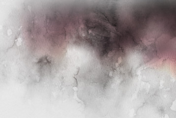 Abstract purple and grey watercolor for background. Creative abstract painted background, wallpaper, texture.