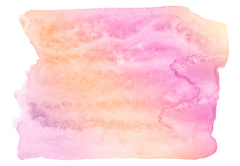 Multicolor watercolor in pastel tones. Isolated place with divorces and borders. Frame with copy space for text.